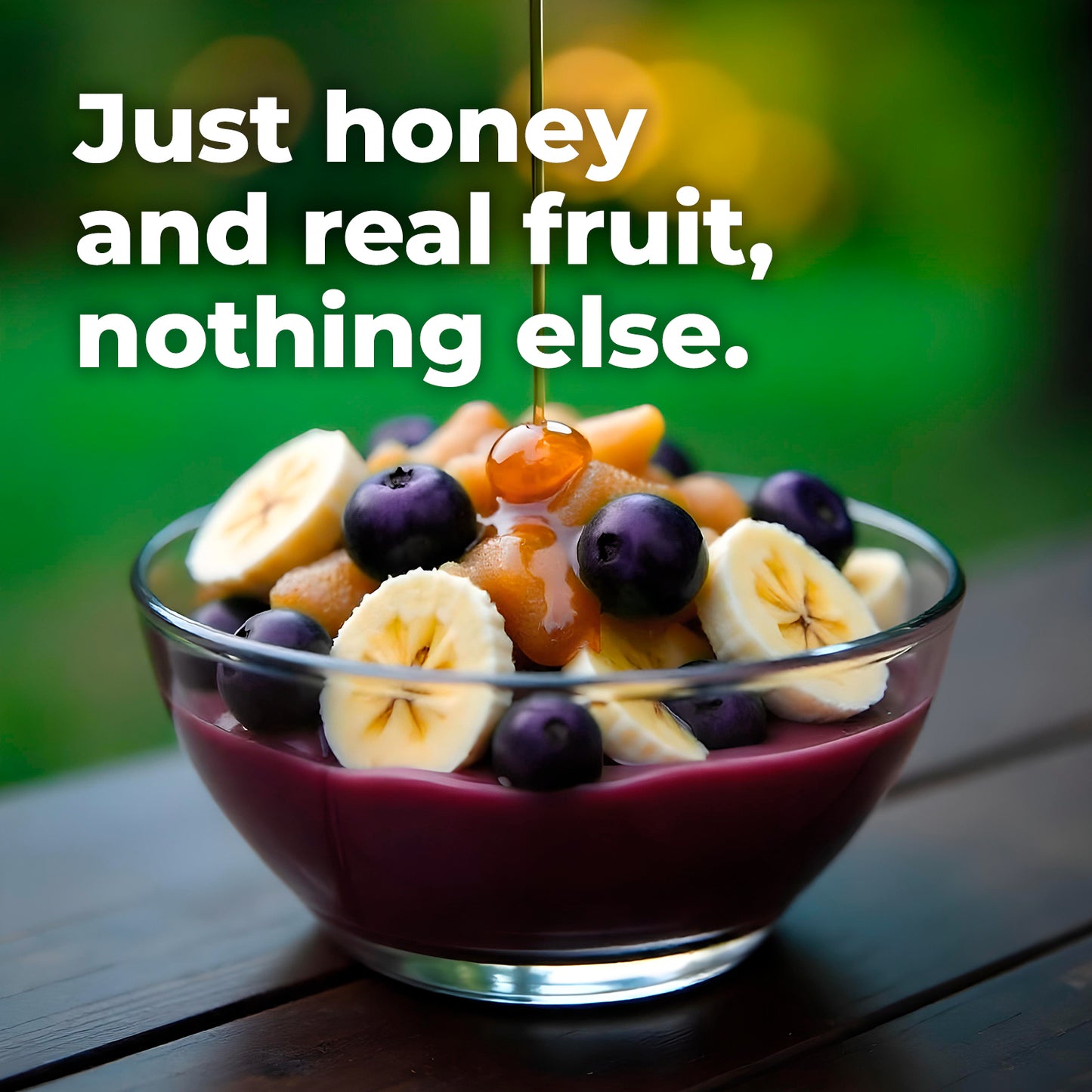 Honey Compound with Açaí and Banana - No Added Sugars or Additives 17.6 oz