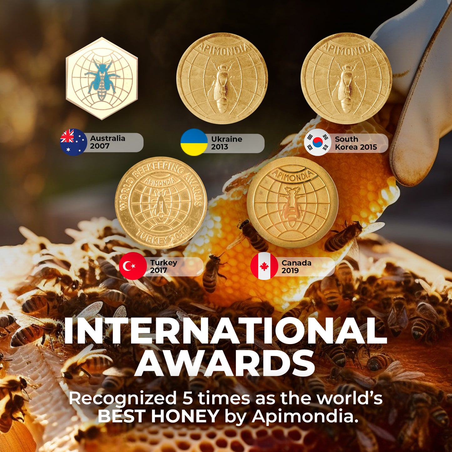 Honey compound with Passion Fruit - No Sugars or Additives 17.6 oz