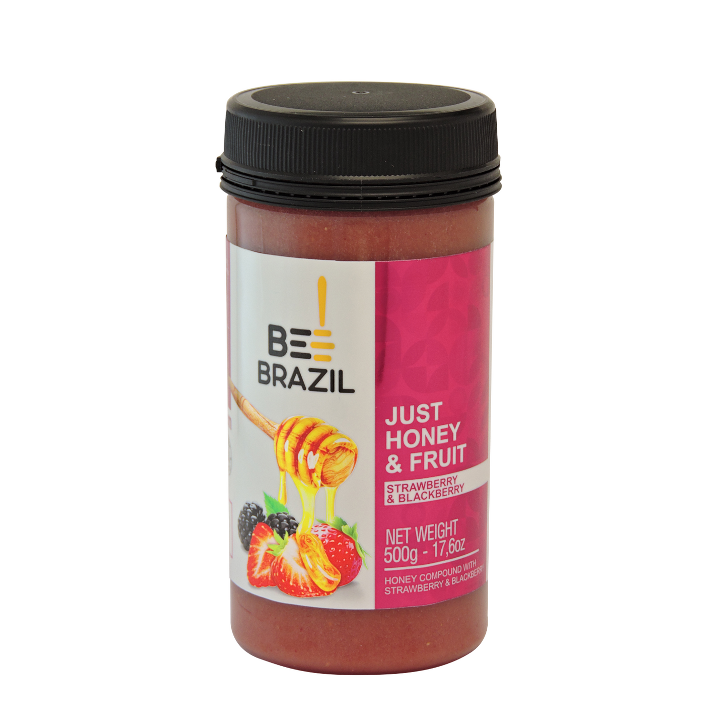 Honey compound with Strawberry and Blackberry - No Sugars or Additives 17.6 oz